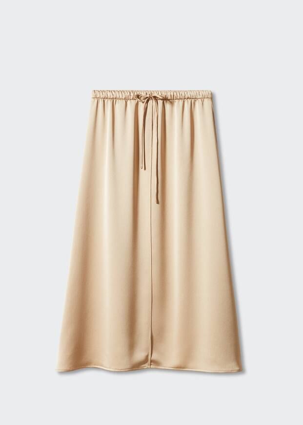 Midi satin skirt | MANGO (UK)