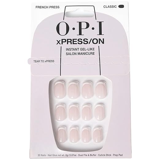 OPI xPress/ON Press On Nails, Up to 14 Days of Gel-Like Salon Manicure, Vegan, Sustainable Packag... | Amazon (US)