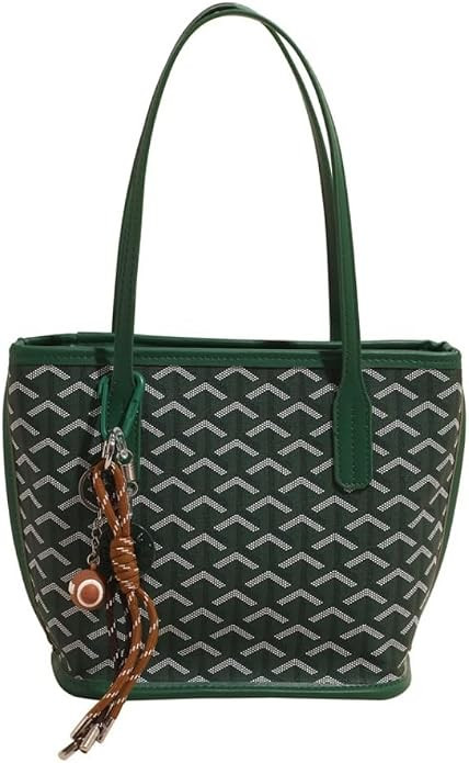 Women Tote Handbag PU Leather Lightweight Shoulder Bag with Zipper | Amazon (US)
