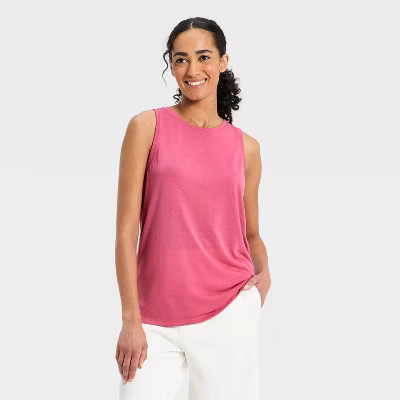 Women's Beyond Ease Twist Racerback Tank Top - All In Motion™ Dark Mauve M | Target
