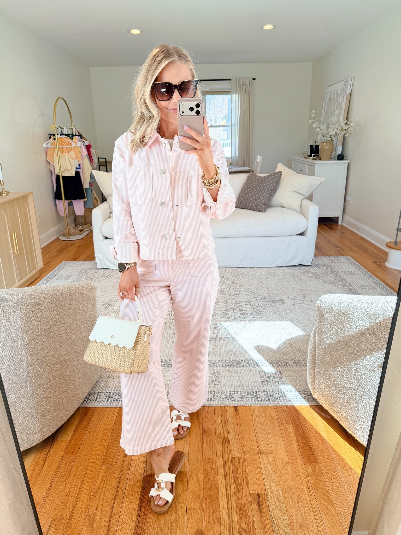 The perfect spring outfit and it’s all from walmart!🌸 I love the pink and white stripes on these pieces and the best part is you can mix and match! 

Walmart fashion, Walmart spring fashion, Walmart finds, Walmart new arrivals, Spring outfits, spring styles, spring workwear, teacher outfits for spring, petite jeans, pink jeans, floral jeans, petite styles,Casual style 

#LTKMidsize #LTKPetite #LTKootd