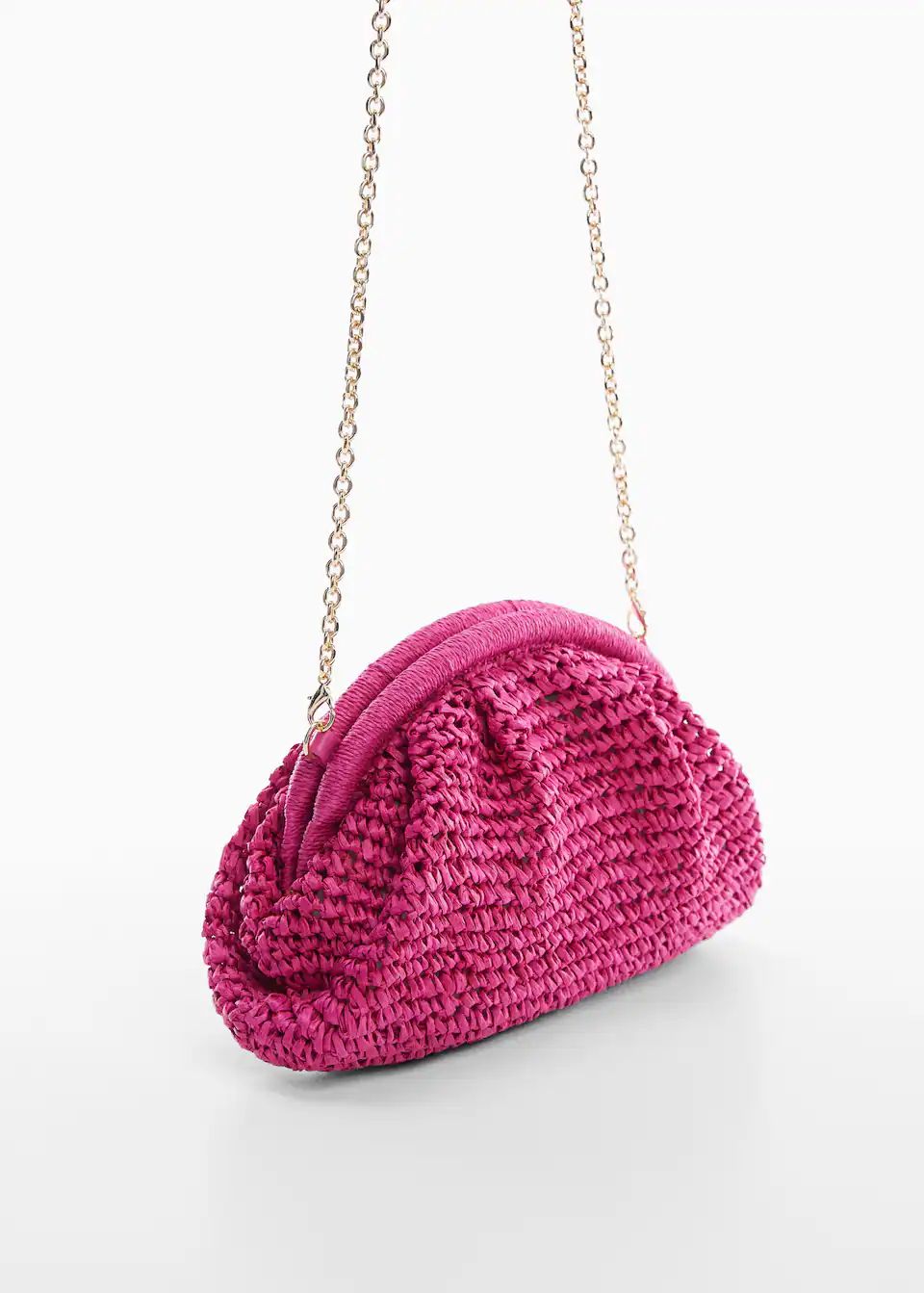 Natural fiber handbag -  Women | Mango USA | MANGO (US)