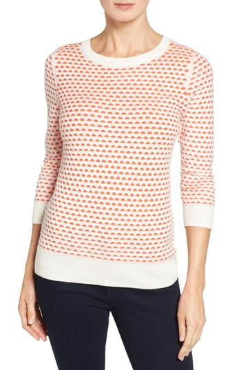 Women's Halogen Cotton Blend Pullover, Size X-Small - Ivory | Nordstrom