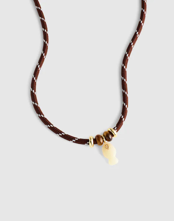 Semiprecious Paracord Charm Necklace$45 | Madewell