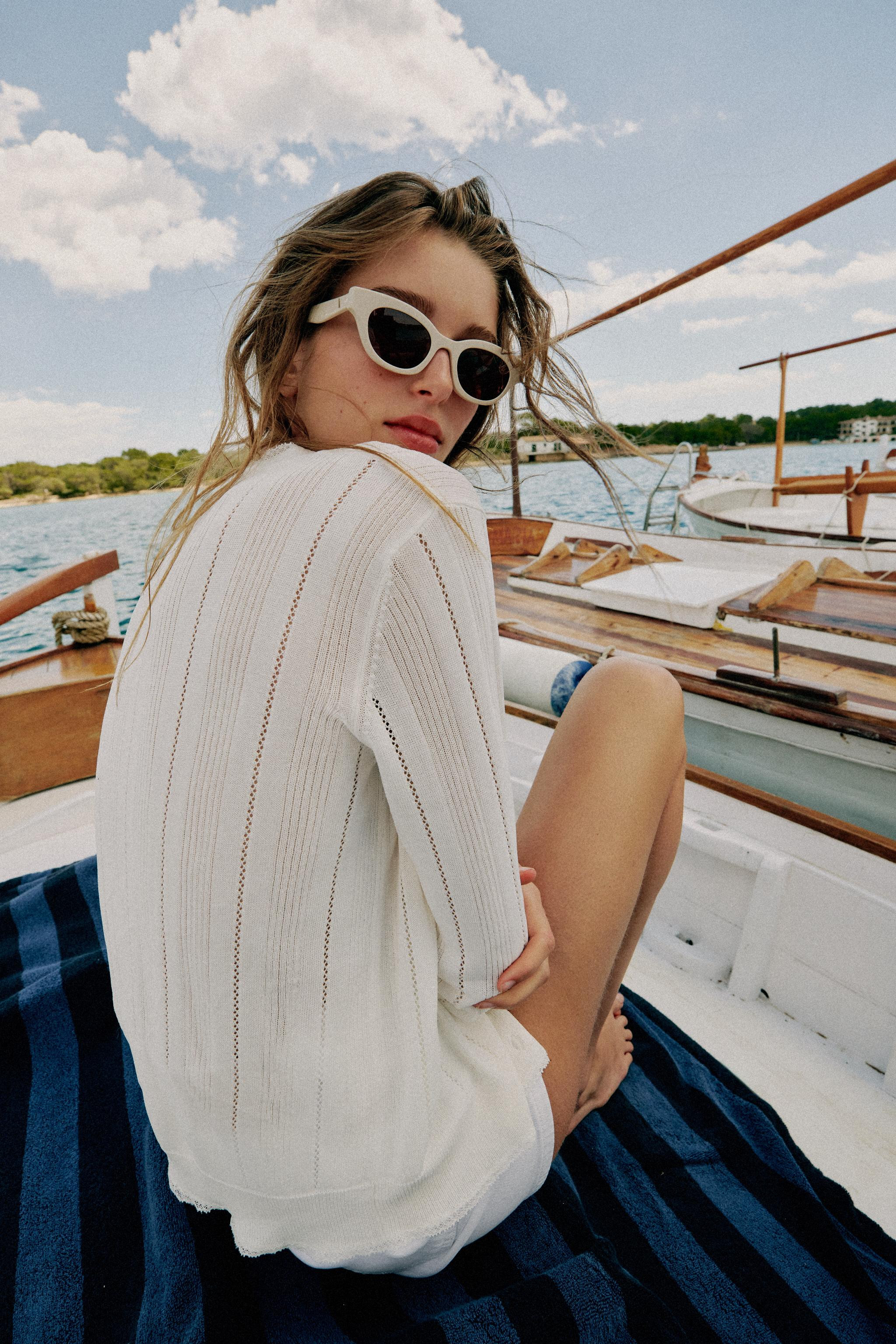 POINTELLE KNIT CARDIGAN | Zara US