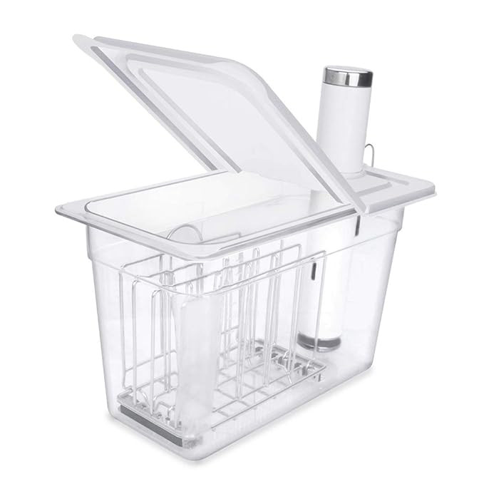EVEREI 7 Quart Sous Vide Container with Rack and Collapsible Hinged Lid for Breville Joule | Amazon (US)