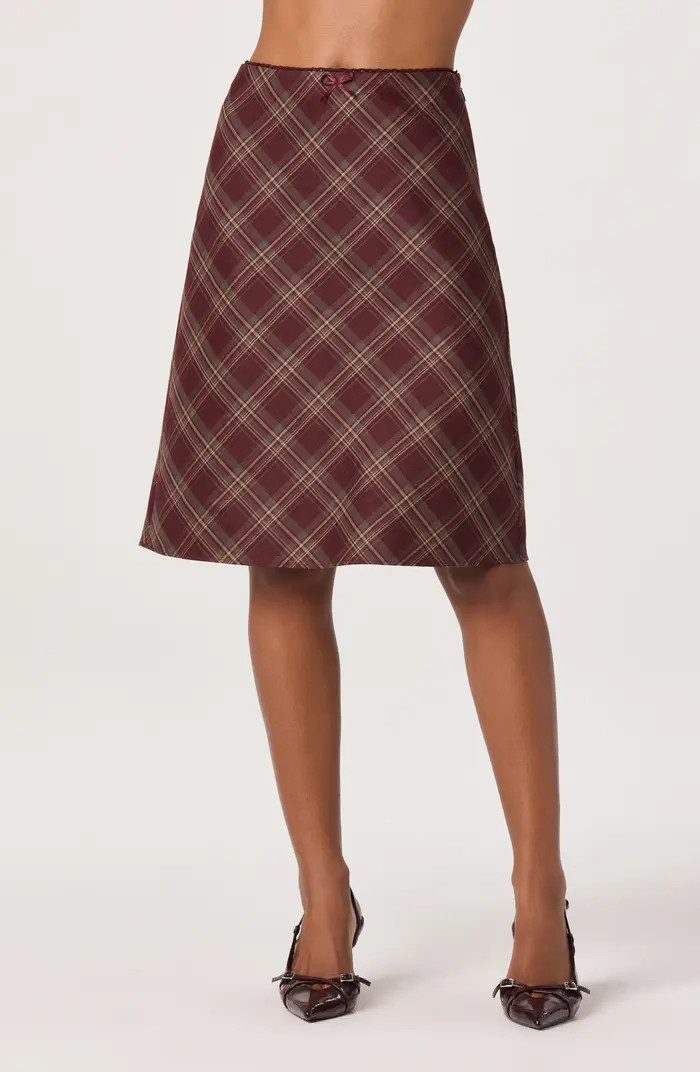 Plaid Slip Skirt | Nordstrom