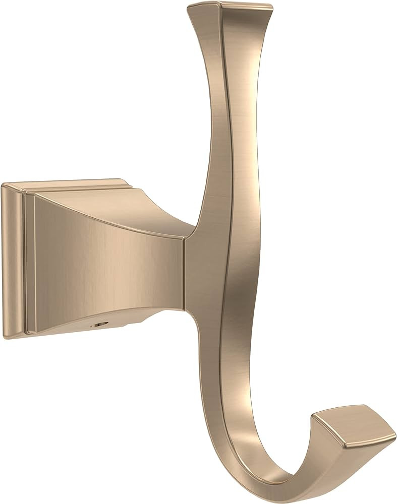 DELTA FAUCET 75135-CZ Dryden Wall Mounted Towel Hook in Champagne Bronze | Amazon (US)