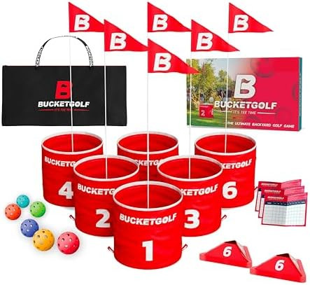 bucketgolf Game The Original Ultimate Backyard Lawn Golf Game for Family, Adults and Kids - Porta... | Amazon (US)