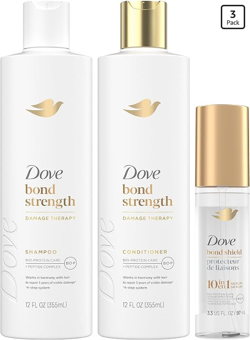 Dove Bond Strength Shampoo & Conditioner Set + 10-in-1 Hair Serum | Amazon (US)