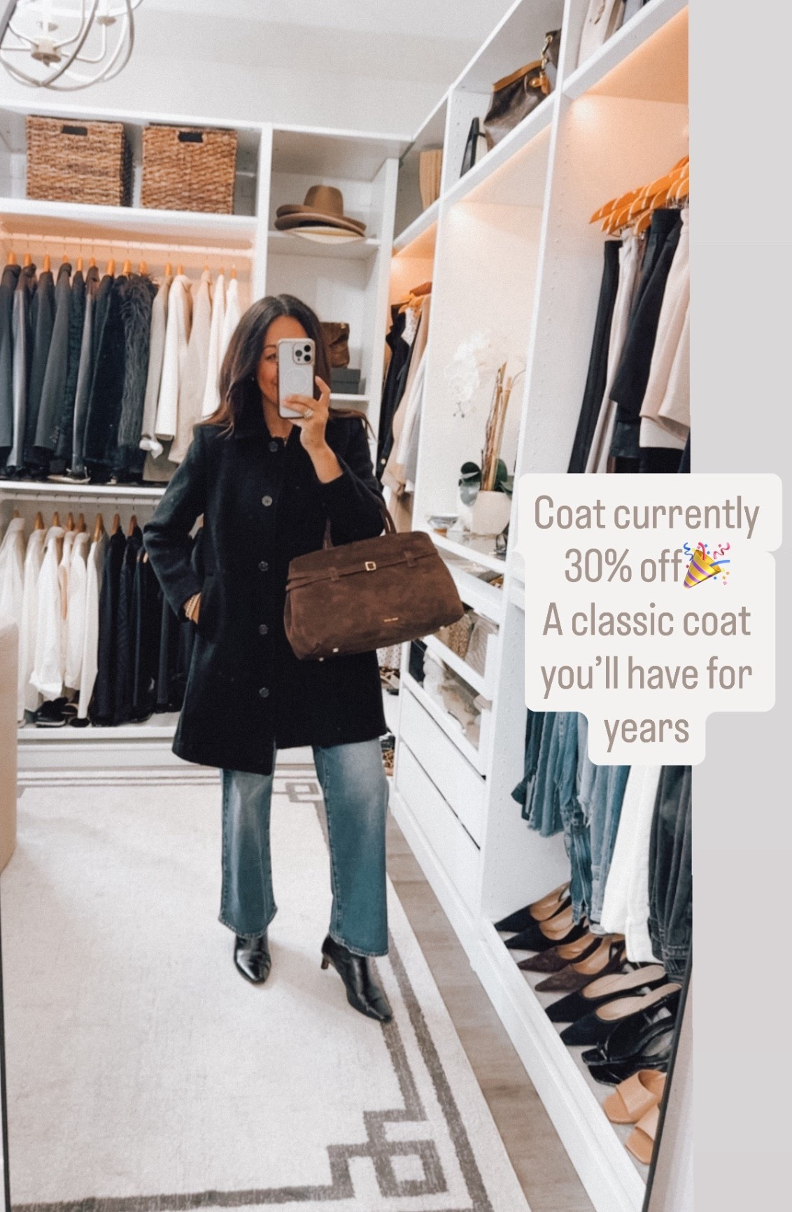 Coat 30% off🔥 fits TTS wearing a 4p 
Note it’s not lined - just lined In the arms 

#LTKSaleAlert #LTKOver40