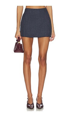 MORE TO COME Fawm Mini Skirt in Navy from Revolve.com | Revolve Clothing (Global)