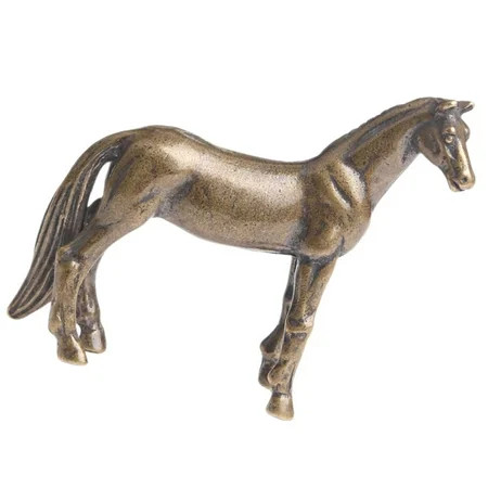 Horse Ornament Home Decor Necklace Desktop Table Chic Brass Office Miss | Walmart (US)