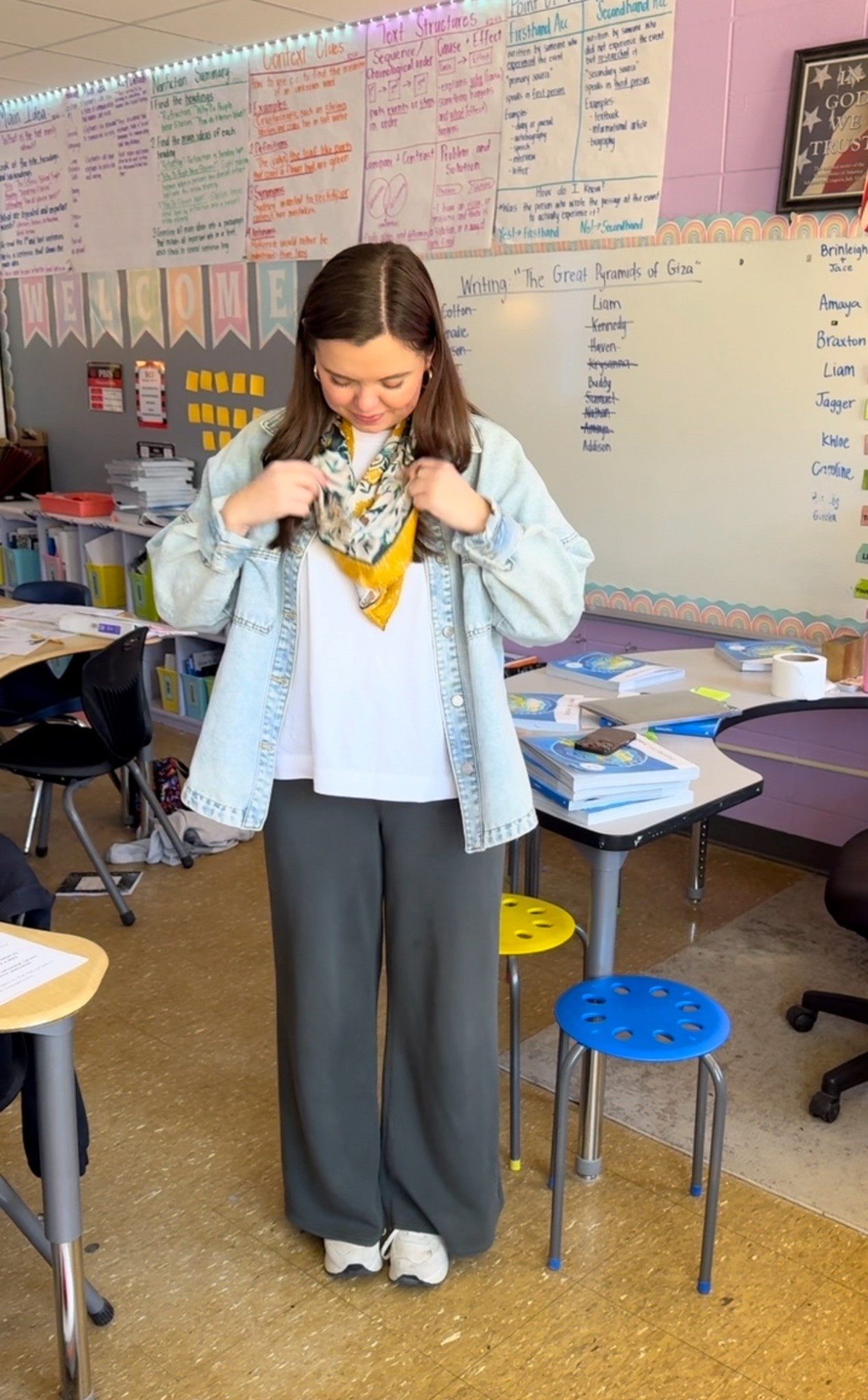 Teacher outfit of the day, but make it comfy!!! Super easy, classic, and comfy teacher outfit of the day. 🍎

#LTKgrwm #LTKSaleAlert #LTKootd