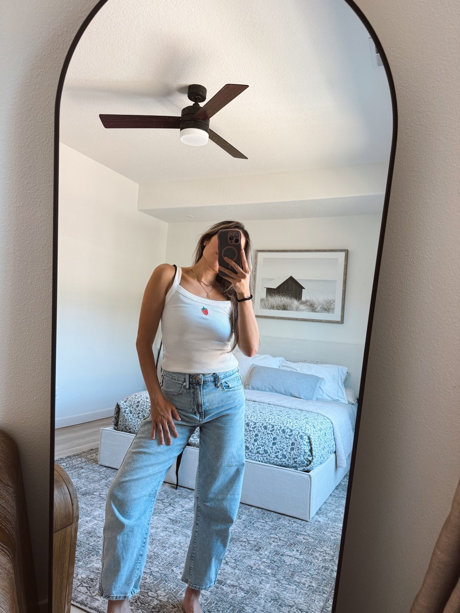 This tank neck line… chefs kiss!! Paired with my favorite barely barreled jeans! Top is a small and bottoms are 2/26S. I’m 5’3” 117lb for reference.

#LTKmomlife #LTKdayinmylife #LTKootd
