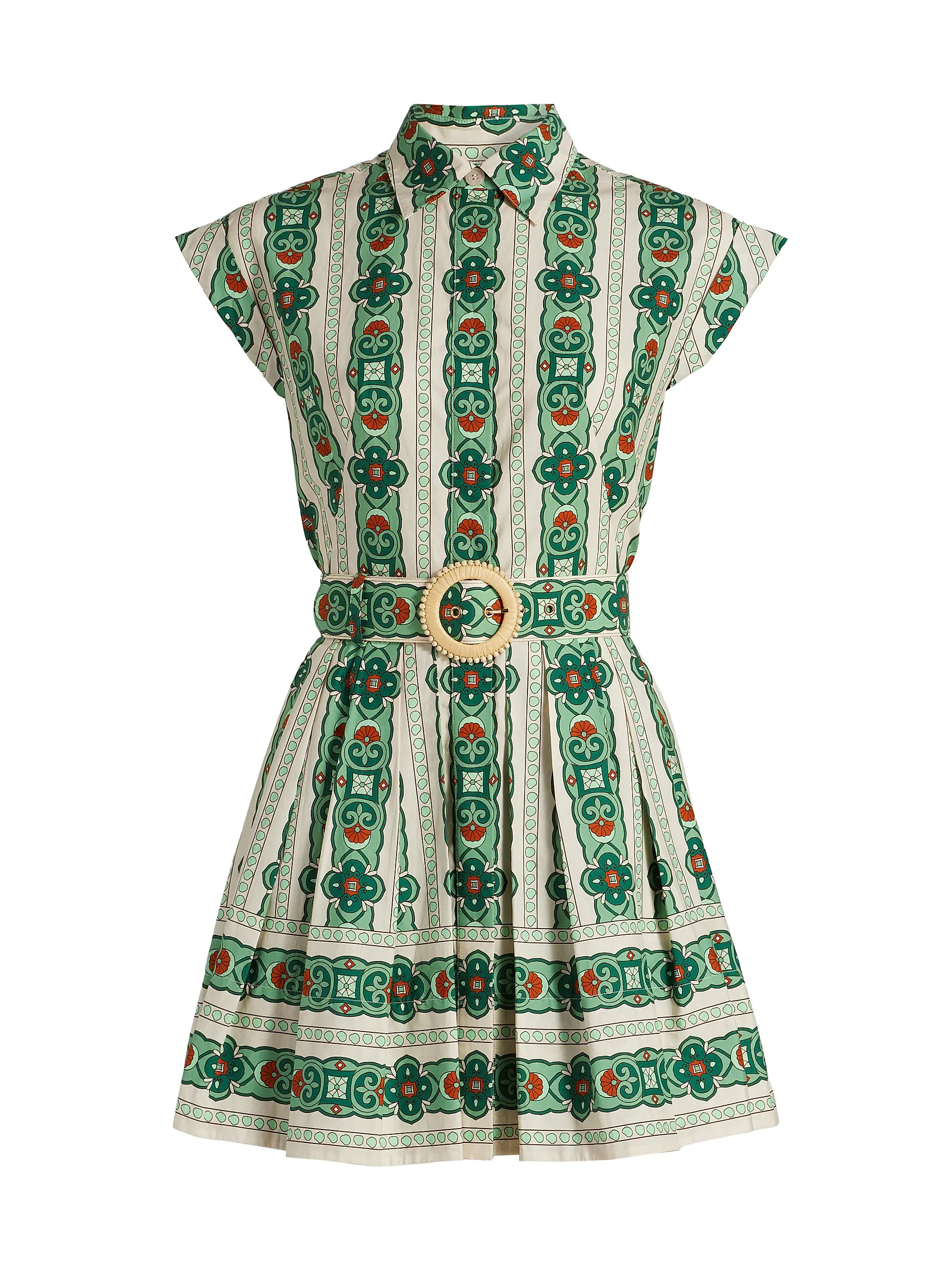 Cara Cara Octavia Floral Belted Minidress | Saks Fifth Avenue | Saks Fifth Avenue