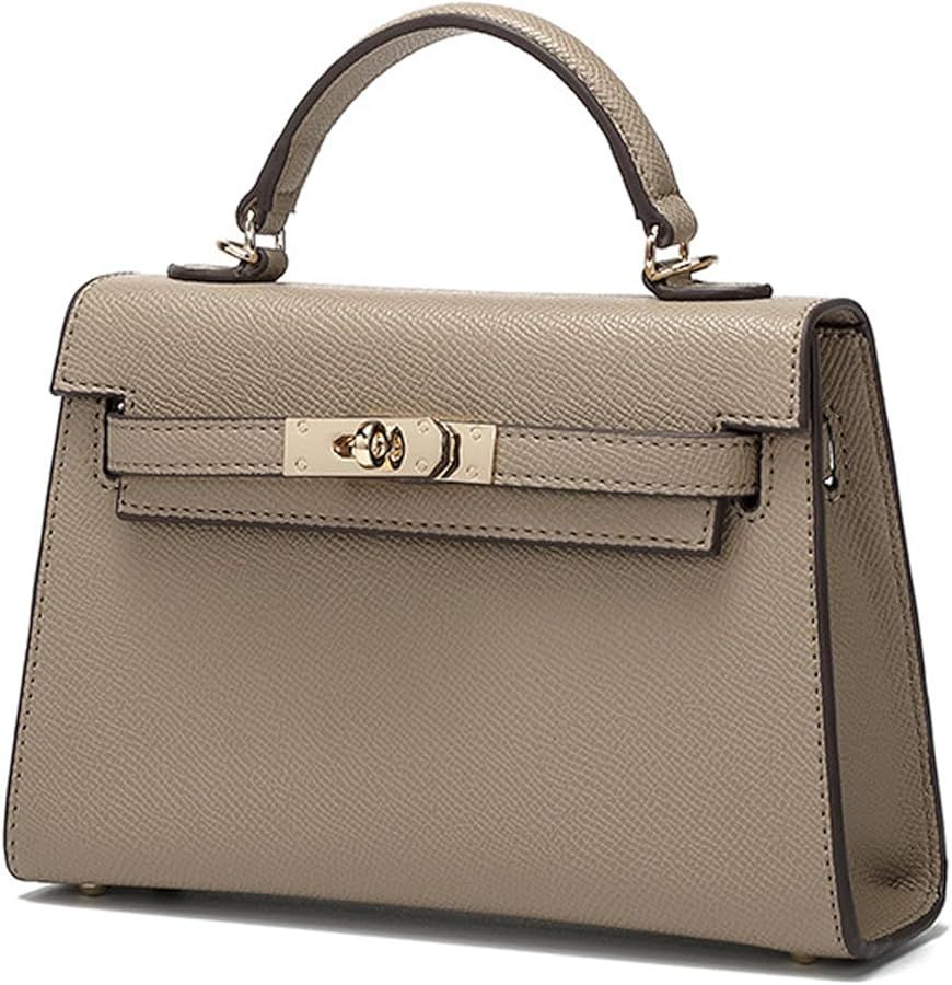 Womens Leather Satchel Bags 9 * 2.5 * 5.5in Shoulder Purses Mini Top Handle Handbags Ladies Desig... | Amazon (CA)