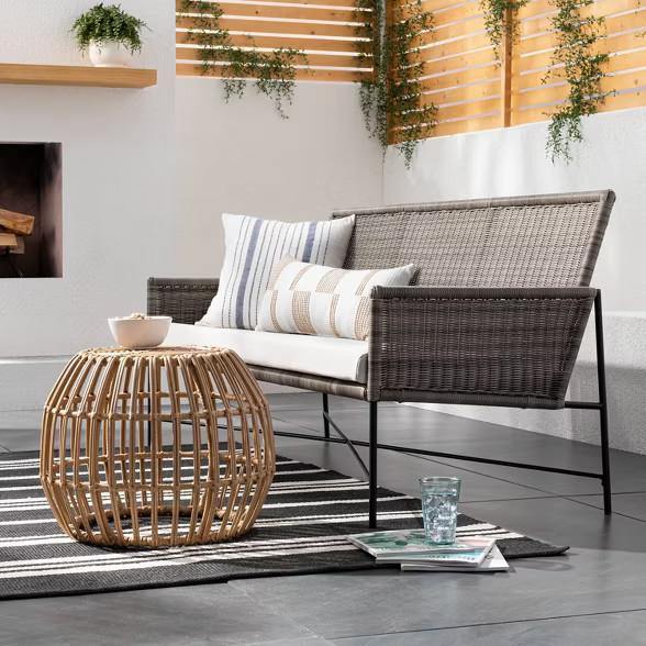 Outdoor Rug Black Stripe - Threshold™ Designed with Studio McGee | Target