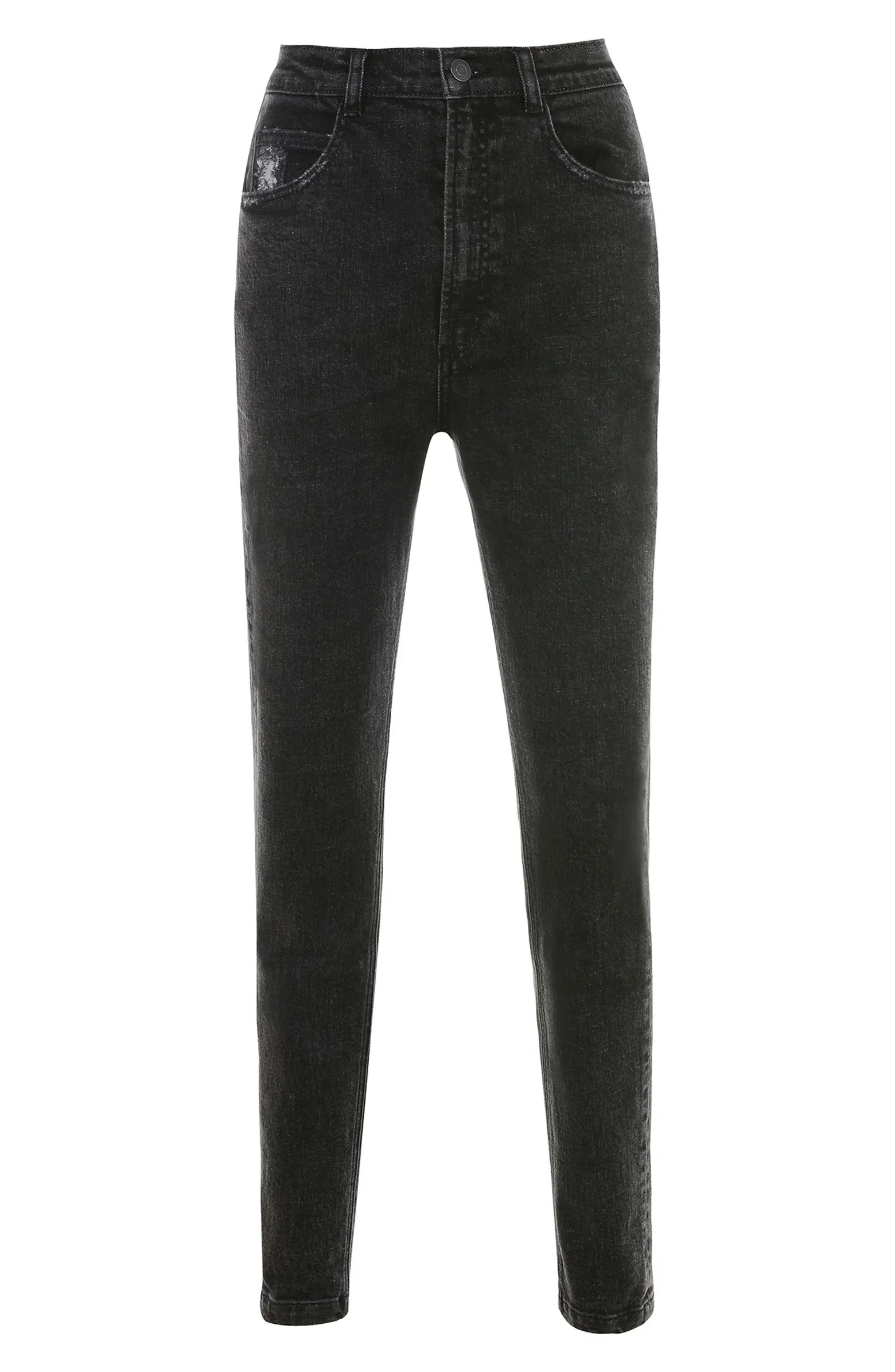 Bria Distressed High Waist Straight Leg Jeans | Nordstrom