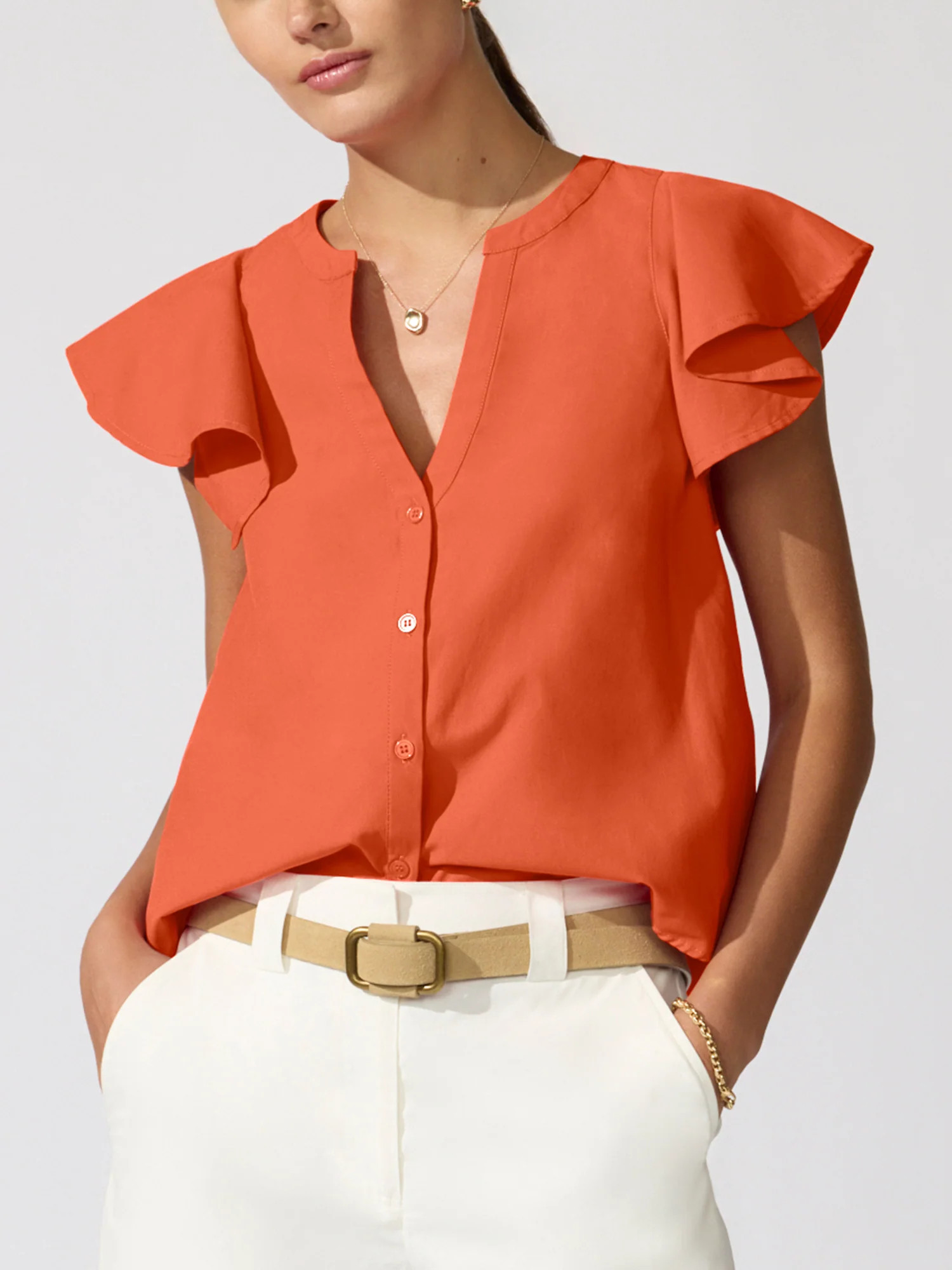Women's Darya Top in Arancia | Brochu Walker | Brochu Walker