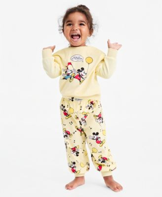 Disney | Macy's Toddler Boys' and Girls' 2T-4T Long Sleeve Top and Pajama Joggers, 2-Piece Set, Macy's Exclusive - Multi | Macy's