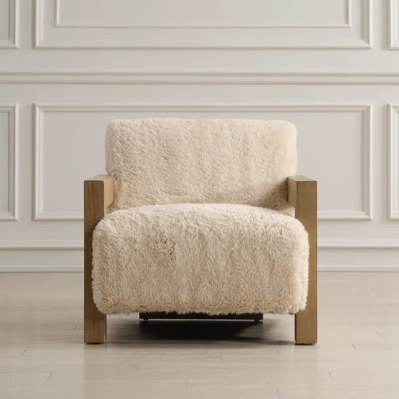 Hokku Designs Acantha Sheepskin Accent Chair | Wayfair | Wayfair North America