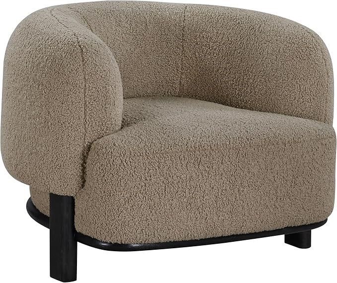 Coaster Home Furnishings Lawler Upholstered Barrel Back Accent Chair Mushroom | Amazon (US)