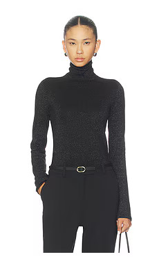 Lovers and Friends Bessi Turtleneck Sweater in Black Sparkle from Revolve.com | Revolve Clothing (Global)