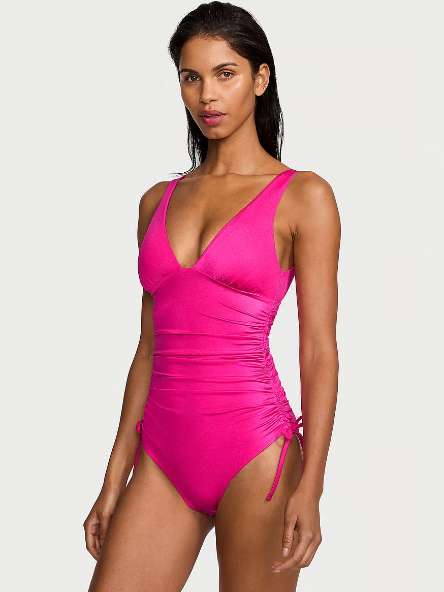 Ruched Plunge One-Piece Swimsuit | Victoria's Secret (US / CA )