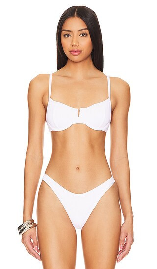 Hunter Underwire Top in White | Revolve Clothing (Global)