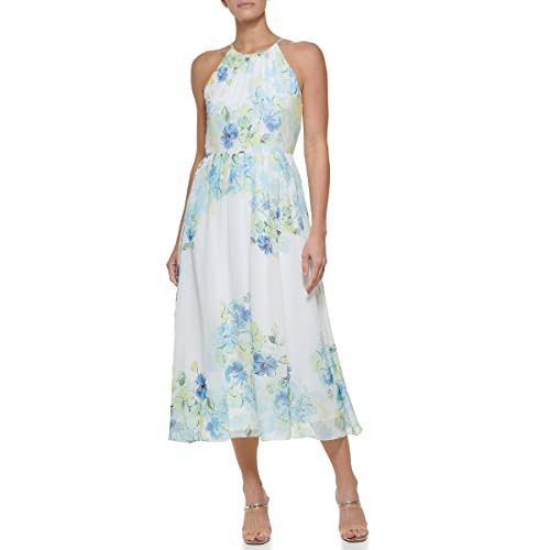 DKNY Women's Knot Sleeve Midi Shirt Dress, Zelda BL ML, 14 | Amazon (US)