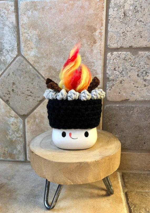 Summer Campfire Marshmallow Mug Hat | Rae Dunn Inspired Tiered Tray Decor Mug Hat for tiered tray... | Etsy (US)
