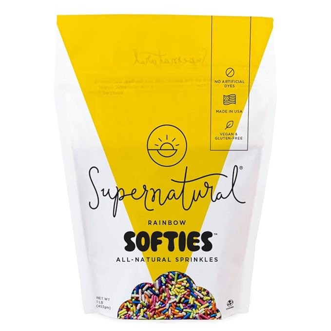 Rainbow Softies Natural Sprinkles by Supernatural, Made in USA, No Artificial Dyes, Soy Free, Glu... | Amazon (US)