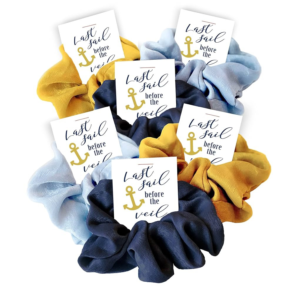 Last Sail Before The Veil Bachelorette Party Favors, Hair Scrunchies, Nautical Bridal Shower Supp... | Amazon (US)
