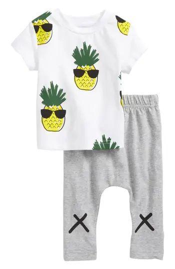 Infant Tiny Tribe Cool Pineapple T-Shirt & Pants Set | Nordstrom