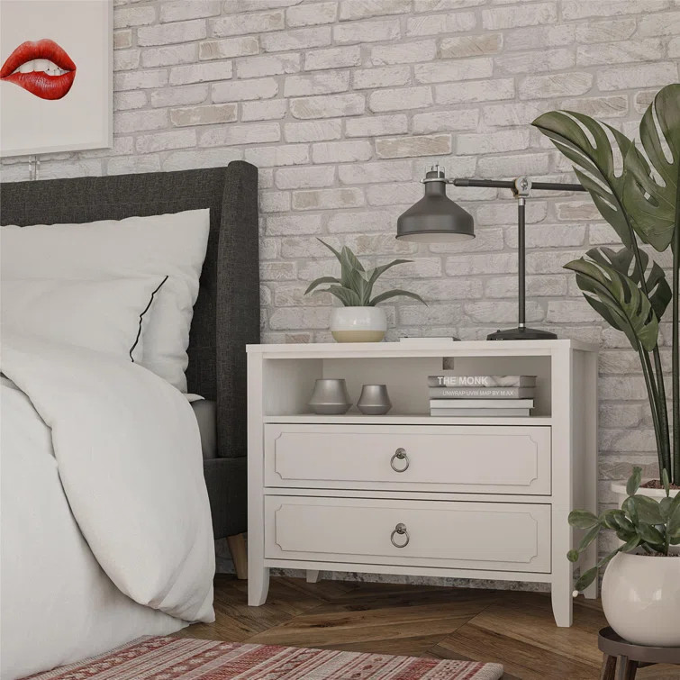 Her Majesty 24'' Tall 2 - Drawer Nightstand | Wayfair North America