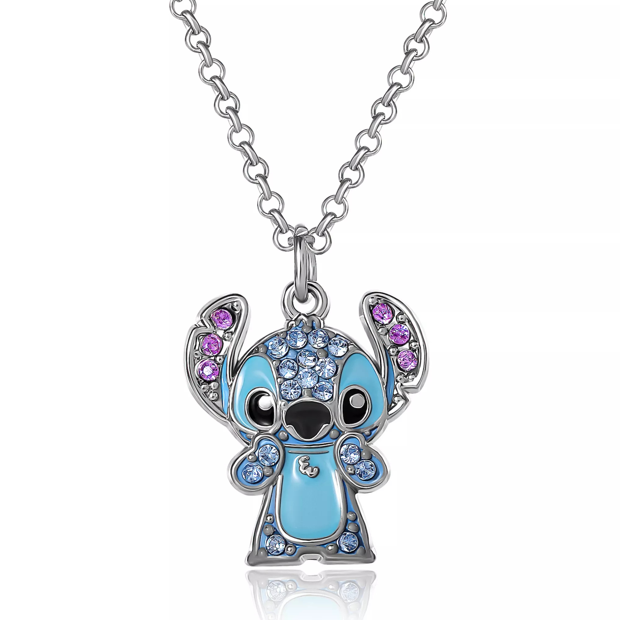 Disney Stitch Fashion Pave Crystal Stitch Jewelry Gifts, 16"+3" | Kohl's