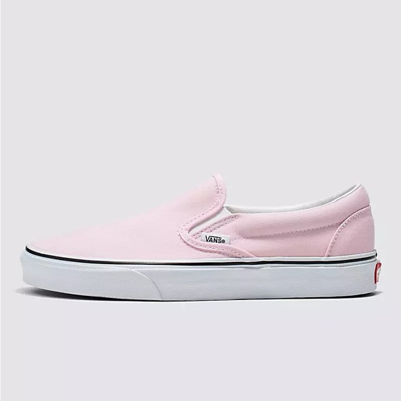 Van’s Women’s Classic Slip On Shoes in Pink Blushing and True White | Poshmark