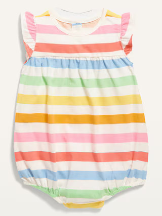 Printed Flutter-Sleeve Bubble One-Piece for Baby | Old Navy (US)