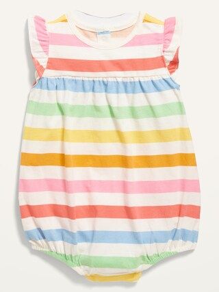 Printed Flutter-Sleeve Bubble One-Piece for Baby | Old Navy (US)