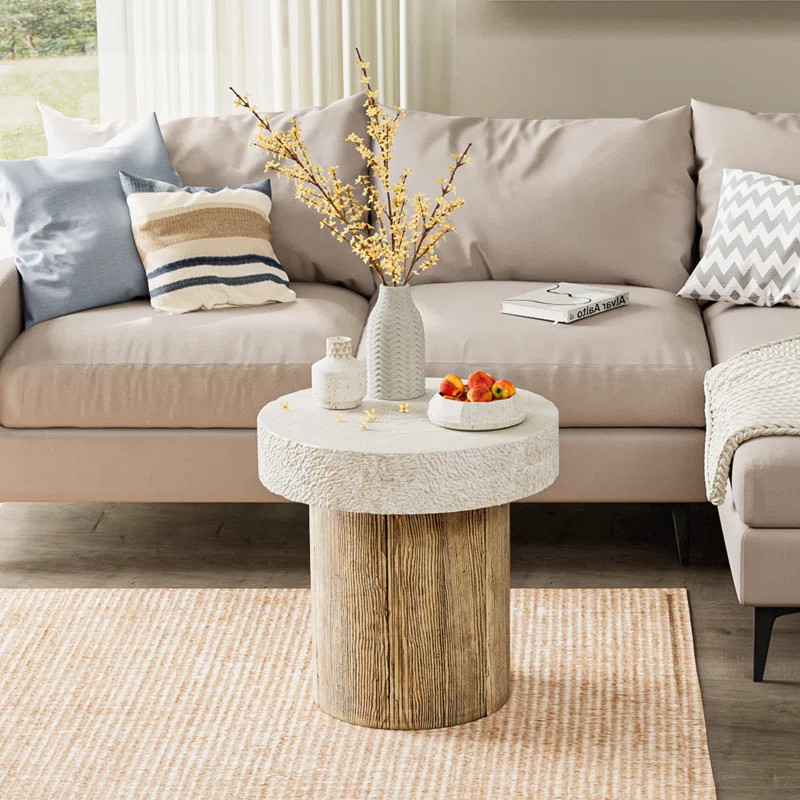 Chariese 19.7'' Outdoor Concrete Side Table | Wayfair North America