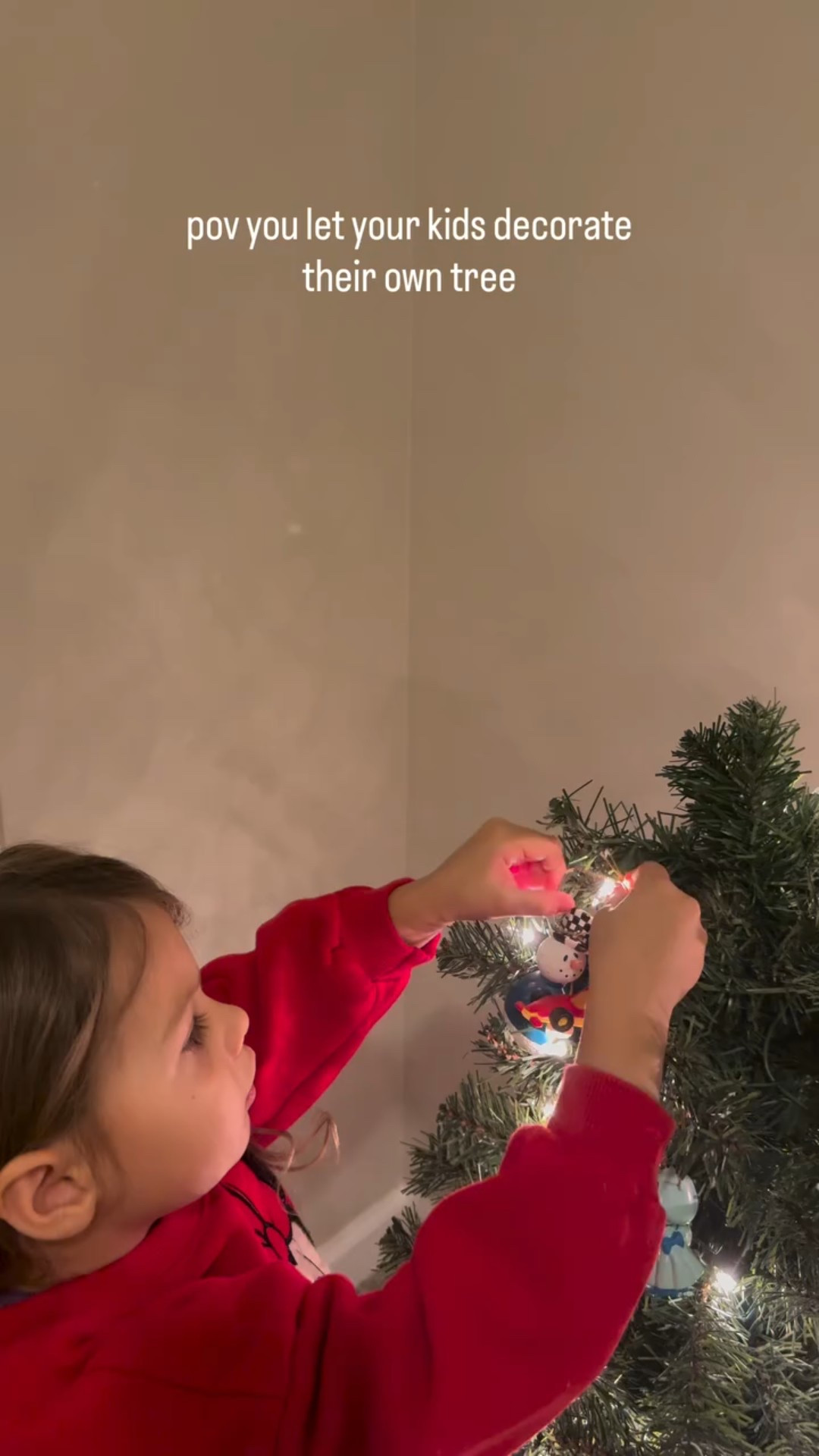 Nothing better than watching your little ones decorate their own little room tree!!