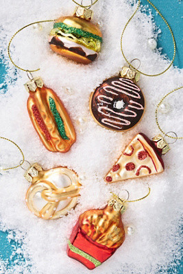 Mini Junk Food Glass Ornaments, Set of 6 | Anthropologie (US)
