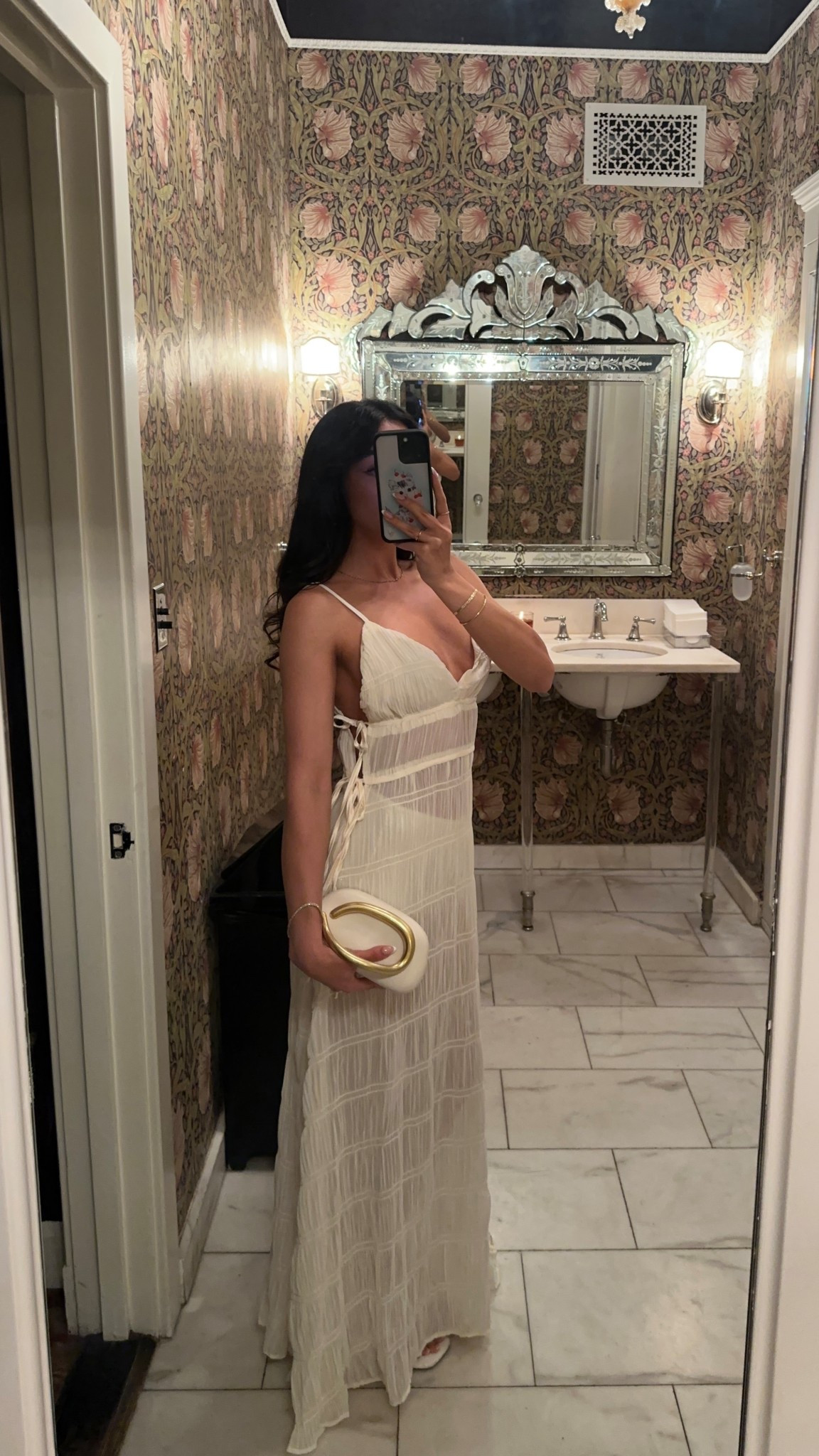 Sheer dress with ruched detailing 

#LTKdresses #LTKsummer