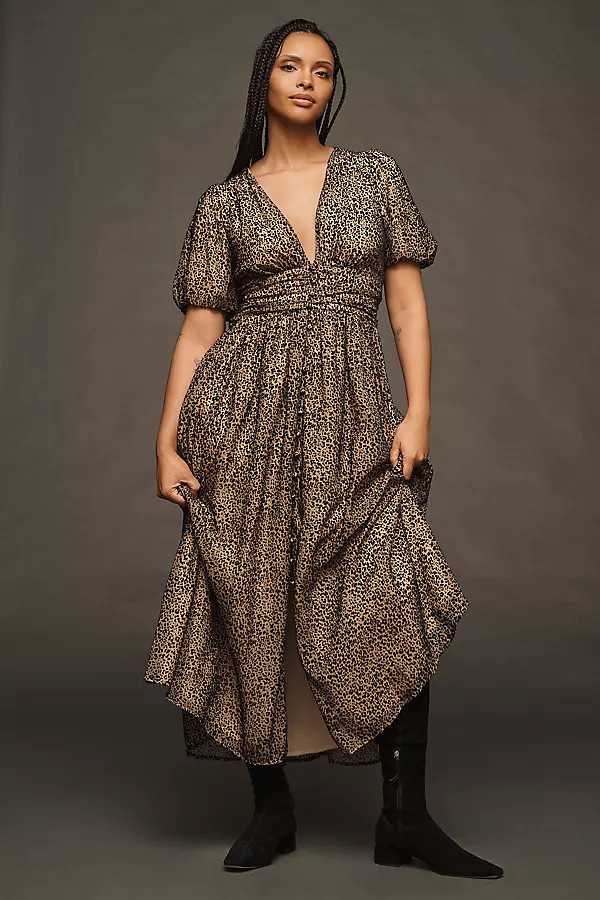 The Katerina Button-Front Dress: Velvet Edition | Anthropologie (US)