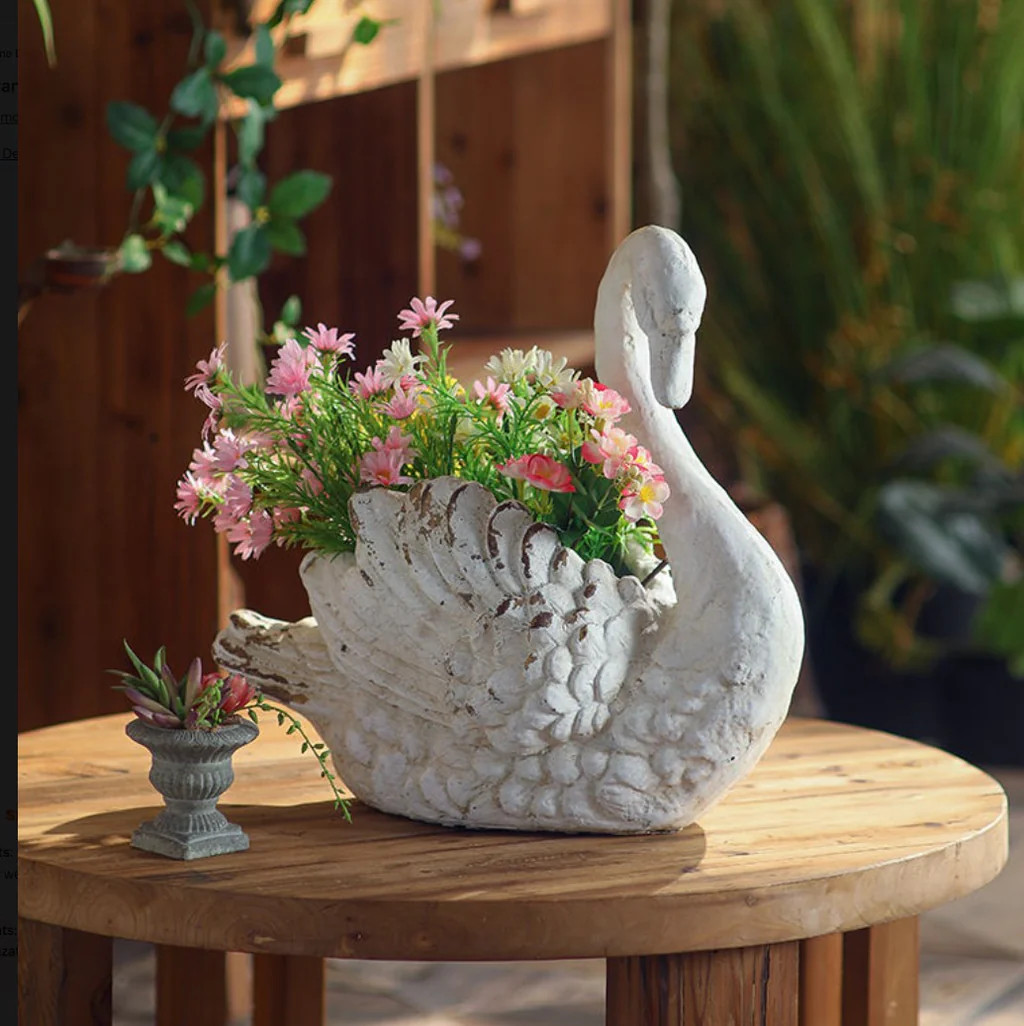 The Majestic Swan Planter | River Chic Designs
