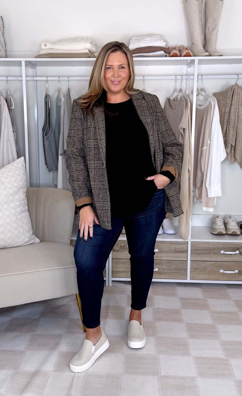 Amazon plus size fashion on my size 18/20/2X body!

Jeans: I’m wearing a size 20, they run true!

Blazer - runs true to size (TTS) and I’m in 2X, top is generous I’m in 20

Amazon fashion, Amazon finds, fall fashion, fall outfits, plus size fashion, trendy fashion, chic outfit casual outfits 

#LTKPlusSize #LTKFindsUnder100 #LTKMidsize