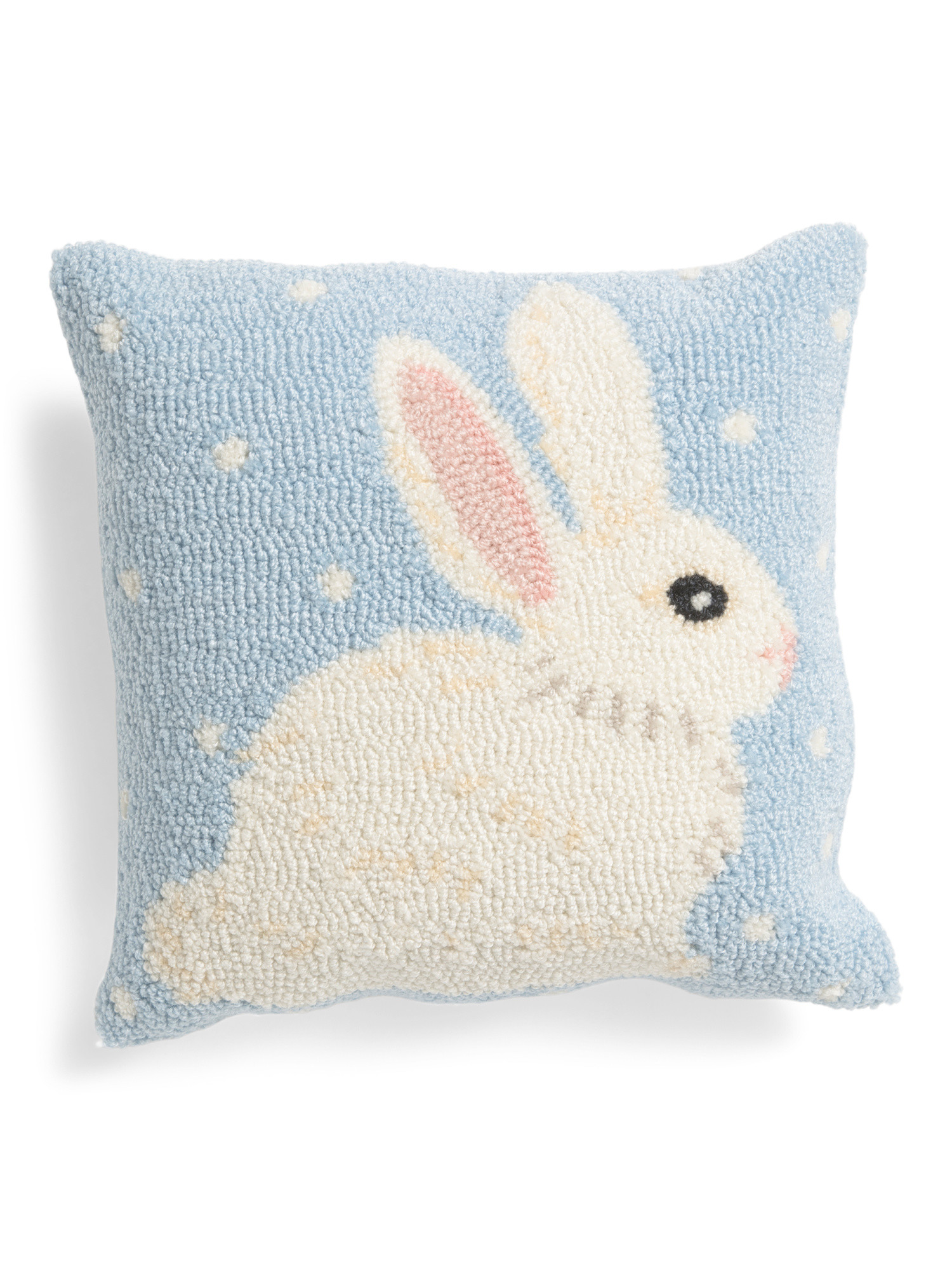 14x14 Hooked Dotted Bunny Pillow | Throw Pillows | Marshalls | Marshalls