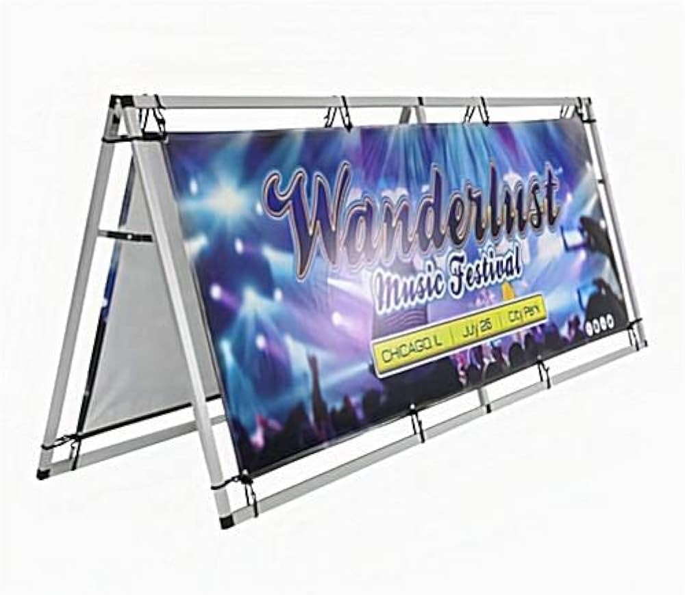 Horizontal Banner A-Frame – 3ft x 8ft Outdoor Sideline Banner Stand – Portable and Weather-Re... | Amazon (US)