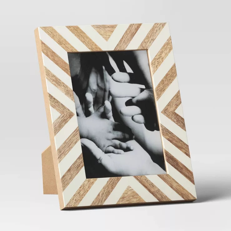 5" x 7" Patterned Mosaic Table Frame Brown - Threshold™ | Target